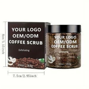 OEM ODM Coffee <b>Scrub</b> 283g Exfoliating <b>Body</b> <b>Scrub</b> Private Label Custom - Product Image 1