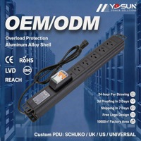 Bloc d'alimentation multiprise sur rack avec protection contre les surtensions et disjoncteur pour armoire serveur, unité de distribution d'alimentation (PDU) - Fournisseur chinois