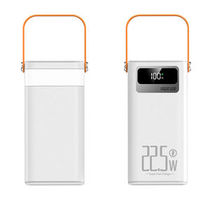 พาวเวอร์แบงค์แบบพกพา 22.5W ชาร์จเร็ว ความจุ 60000mAh ดีไซน์บางเฉียบ พร้อมหน้าจอ LED และสายชาร์จในตัว เหมาะสำหรับการเดินทาง - Product Image 4