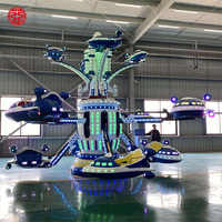Offre Spéciale Manège d'Attraction de Fête Foraine pour Enfants, Jeu Mécanique de Carnaval, Manège Électrique Rotatif en Forme d'Avion