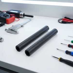 SHENYU 3K Negro Mate, Tubos de Fibra de Carbono 100% Fieltro de Carbono, Surtido de 5mm, Dimensiones Personalizadas, Soportes Industriales Multifuncionales - Product Image 2
