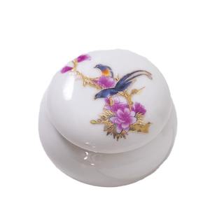 โถเซรามิกชุบทองขนาดเล็กสไตล์โบราณลิปบาล์มโถใส่ครีมกลิ่นหอมพร้อมฝาเกลียวใช้สำหรับเก็บอาหาร - Product Image 5