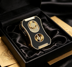 <b>Custom</b> Logo Cigar Cutter And <b>Lighter</b> Multifunction 6 In 1 Windproof Blue Flame Portable Torch Cigar <b>Lighter</b> Bulk Supply - Product Image 1