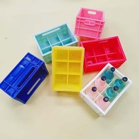 Miniatures en plastique : Paniers de rangement pour boissons, modèles réduits à l'échelle 1:12 pour maison de poupée, ornements et modèles de simulation pour loisirs créatifs