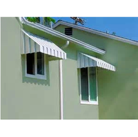 Pare-soleil motorisé moderne série 6000 anodisé enduit de poudre auvent rétractable rail de pergola profilés en aluminium coupe poinçonnage