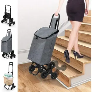 Wholesale Steel Rolling Trolley With Wheels For Retail Stores Mini Shopping Baskets Foldable Shopping Trolley