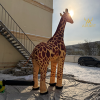 Modèle de girafe gonflable géant réaliste, décoration d'événements sur le thème de l'Afrique, ballon animal sauvage gonflable