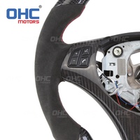 Volant LED M Performance pour BMW E90 E91 E92 E93 M3 avec trous de palettes 2005-2011 Volant en fibre de carbone