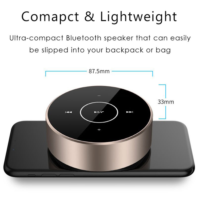 Touchscreen Portable Bluetooth Speaker with Noise Reduction Shock Sound Multitouch Subwoofer Small Speaker · image 4