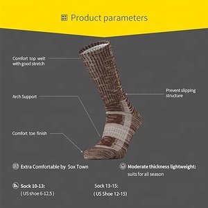Chaussettes <span class=keywords><strong>de</strong></span> randonnée athlétiques à cinq doigts pour hommes, avec soutien <span class=keywords><strong>de</strong></span> la voûte plantaire, coussinées, anti-ampoules, respirantes - Product Image 2
