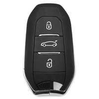 Coque de clé de voiture professionnelle de remplacement pliable à 3 boutons VA2T avec lame vierge non coupée pour télécommande