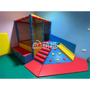 Moetry Mini aire de jeux intérieure pour enfants Équipement de jeu souple Bassin <span class=keywords><strong>à</strong></span> <span class=keywords><strong>balles</strong></span> avec grimpeur <span class=keywords><strong>d</strong></span>'<span class=keywords><strong>angle</strong></span> pour la maternelle et les tout-petits - Product Image 5