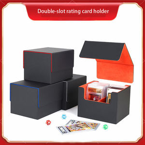 Best-seller Boîte pour cartes d'évaluation multifonctionnelle à double rangée de grande capacité Porte-bloc à vis BGS Boîte pour cartes planètes en cuir - Product Image 2