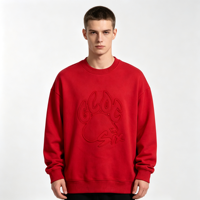 Sweat-shirt de haute qualité 100% coton, coupe classique, vente en gros, t-shirt vintage à manches longues, streetwear imprimé, 6XL