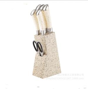 Ensemble de couteaux de chef professionnels 7 pièces, bloc de couteaux en acier inoxydable à haute teneur en carbone, lames ultra-affûtées, poignées ambidextres - Product Image 5