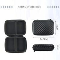 Étui rigide en EVA avec fermeture éclair pour écouteurs, pochette pour outils, sac pour batterie externe, OEM ODM