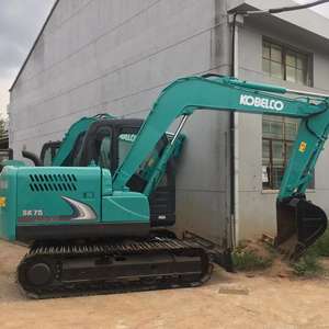 Mini-pelle Kobelco SK75 d'occasion de haute qualité, 7 tonnes à faible temps de travail, pelleteuses d'occasion SK55SR SK60 SK70SR SK75 à vendre - Product Image 2