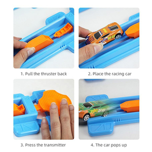 Nouvelle fente bricolage assembler vitesse course piste 360 degrés boucles fente jouets éjection <span class=keywords><strong>voiture</strong></span> catapulte jouet - Product Image 4