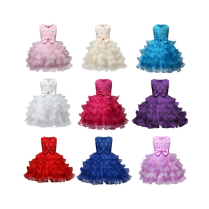 2022 fabricante gran oferta vestido de bebé de alta calidad de manga corta transpirable vestido de niña <span class=keywords><strong>para</strong></span> fiesta - Product Image 2