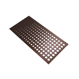 Panneau en aluminium perforé bronze pour revêtement <span class=keywords><strong>de</strong></span> façade mur-rideau extérieur, anodisé, revêtement PVDF, taille personnalisée - Product Image 5