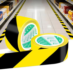 Ruban <span class=keywords><strong>de</strong></span> marquage au sol auto-adhésif en PVC <span class=keywords><strong>de</strong></span> haute qualité, facile à retirer, en caoutchouc, pour la sécurité routière, avertissement <span class=keywords><strong>de</strong></span> danger, 33 m, couleur <span class=keywords><strong>de</strong></span> voie, avertissement - Product Image 6