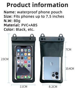 <span class=keywords><strong>Funda</strong></span> <span class=keywords><strong>para</strong></span> teléfono móvil OEM subacuática, bolsa seca impermeable Universal <span class=keywords><strong>para</strong></span> teléfono móvil con cordón, bolsa hermética de PVC duradera <span class=keywords><strong>para</strong></span> playa - Product Image 2