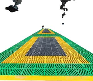 Grille anti-dérapante de drain de tapis de sol de pp de carrelages de garage en plastique portatif pour le magasin de lavage de voiture - Product Image 5