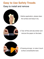 Tapis de douche Transparent antidérapant, autocollants de douche antidérapants à peler et à coller