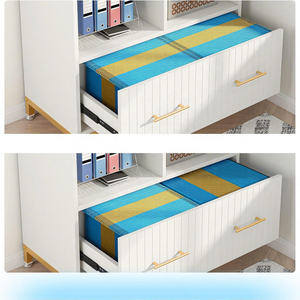 Meuble de classement moderne en bois avec 1 tiroir, pieds réglables, étagère amovible, anti-basculement pour formats Lettre/Légal/A4 - Product Image 5