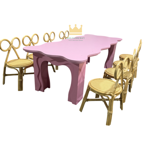 Sillas Infantiles de Ratán Hechas a Mano, Asientos para Fiestas de Cumpleaños y Eventos, Muebles Infantiles de Mimbre Natural, Proveedor con Ofertas Especiales - Product Image 3