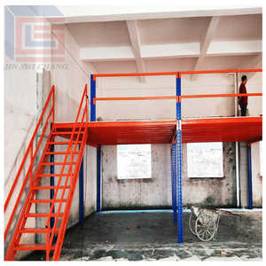 산업용 플랫폼 창고 메자닌 랙 시스템 중량급 철제 선반 - Product Image 1