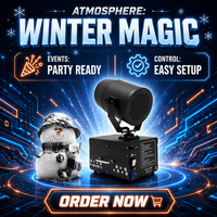 Machine à neige mobile Topflashstar 2000W avec télécommande, corps métallique, AC 110-240V pour mariage, Noël, scène, fête