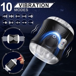 Juguetes Sexuales para Hombres, Masturbador Masculino con Vibración Potente, Vagina Artificial de Bolsillo con 10 Modos - Product Image 2