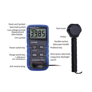 เครื่องวัดรังสี UVC เครื่องวัดความเข้มรังสี UVC รับผลิตตามสั่ง (OEM) พร้อมโลโก้  เครื่องวัด UV แบบพกพา ความละเอียดสูง ช่วงความยาวคลื่นแคบ 254 นาโนเมตร พร้อมขาตั้งแบบยืดหดได้ - Product Image 4
