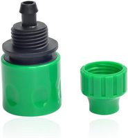 Connecteur rapide de robinet de tuyau d'arrosage en ABS Adaptateur de robinet de connecteur fileté de tuyau d'arrosage de 1/2 pouces pour l'irrigation
