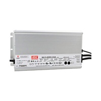 Mean Well HLG-600H-24A 600W 12-24V 12.5-25A LED Driver 90-305VAC 95% Efficacité 3-en-1 Gradation Alimentation à découpage constant