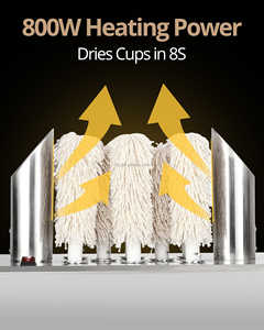 Máquina Pulidora de Copas de Vino Eléctrica de Acero Inoxidable 304 Comercial CE de 2, 5 y 8 Cabezales, 1200 W - Product Image 4