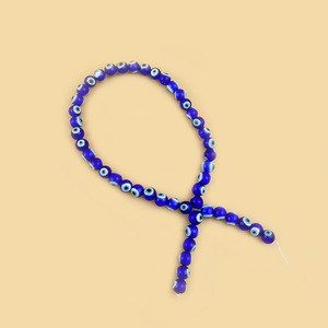 ลูกปัดแก้วทรงตาปลาหลากสีลูกปัดทรงกลมแบบหลวมสำหรับทำสร้อยคอแบบ DIY กำไลข้อมือเครื่องประดับขนาด6มม. 8มม. 10มม. - Product Image 6