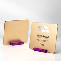 Trophée métallique imprimé UV avec conception personnalisée gratuite, médaille, plaque d'autorisation, carte de récompense, certificat d'agence, lettre d'honneur et de nomination