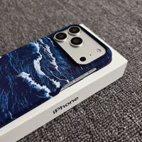 Coque de protection ultra-fine pour iPhone 17 (compatible 16 Pro Max) avec motif animal magnétique, demi-coque, pour iPhone 15