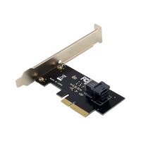 Carte convertisseur PCIe X4 vers SFF-8643 à port unique pour SSD NVMe U.2 pour stockage serveur