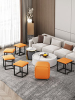 Tabouret combiné en métal Magic Cube, pliable, empilable, simple, moderne, canapé bas, marque Yunfu, meubles de maison