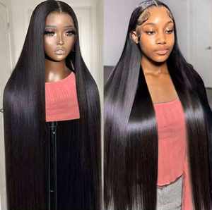 วิกผมดิบแบบชาวเวียดนามวิกผมมนุษย์แบบไม่มีกาวผมตรงแบบมีลูกไม้ด้านหน้า13X6 13x4จากสวิสเอชดีวิกผมมีลูกไม้ด้านหน้า - Product Image 3