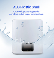 Chauffe-eau électrique instantané intelligent portable, conception à induction, sans réservoir, écran tactile, température constante, plastique, pour hôtel