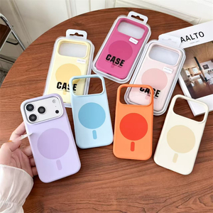 Nouvelle coque en silicone liquide avec doublure en microfibre pour iPhone 18 17 Pro Max, coque en silicone pour iPhone 18 Pro Max - Product Image 1