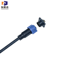 Bande de LED électrique circulaire 2-6pin fil IP67/IP68 M20 connecteur étanche à montage sur panneau pour Application de puissance Contact en cuivre