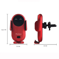 Support de téléphone de voiture à chargement sans fil rapide, fixation sur grille d'aération, à induction automatique, flexible