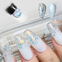 Fournisseur professionnel d'ongles Deroi paillettes acrylique constructeur Gel pour ongles Logo personnalisé Gel UV constructeur Extension pour Salon de manucure