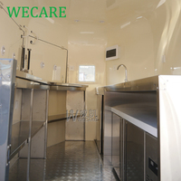 WECARE Remorque de rue mobile pour vente de nourriture, mini camion de restauration, chariot de café, de jus, de bière, de cocktails et de snacks à vendre