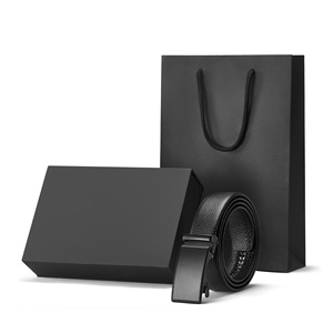 Ensemble Cadeau Portable <span class=keywords><strong>Portefeuille</strong></span> et Ceinture pour Hommes d'Affaires, Ceinture en Cuir Véritable avec Logo, Boucle de Ceinture de Marque pour Hommes, Courte, Marque MENGZHE - Product Image 1